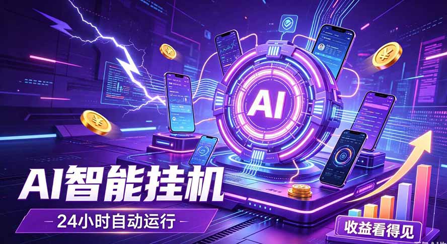 AI智能广告挂机，躺赚新模式 设备托管运行，解放双手持续变现-百盛轻创
