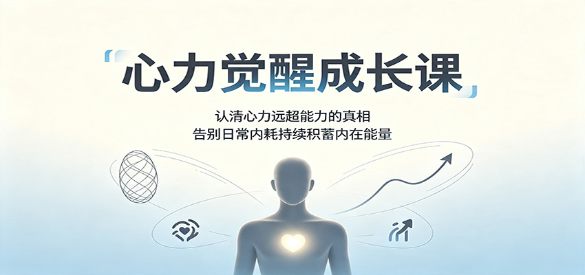 心力觉醒成长课：认清心力远超能力的真相，告别日常内耗持续积蓄内在能量-百盛轻创