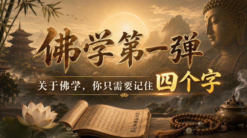 付费文章：佛学第一弹，关于佛学，你只需要记住四个字-百盛轻创