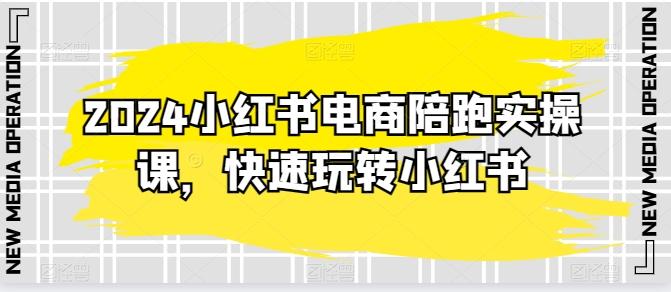 2024小红书电商陪跑实操课，快速玩转小红书，超过20节精细化课程-百盛轻创