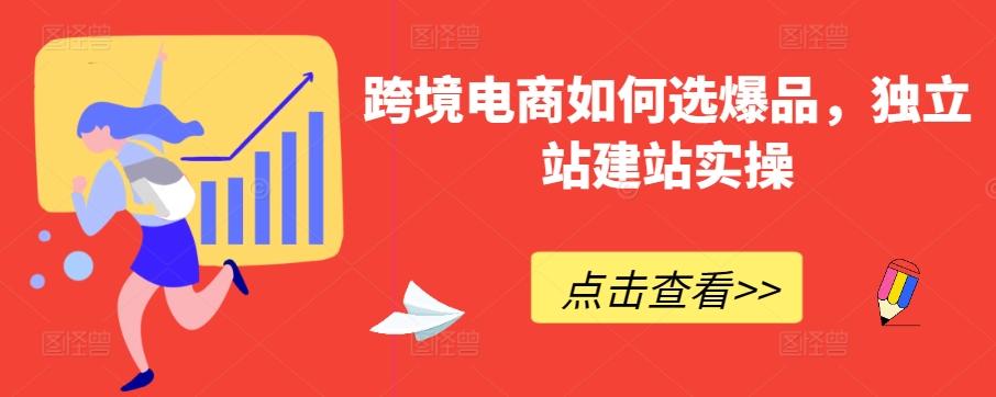 跨境电商如何选爆品,独立站建站实操