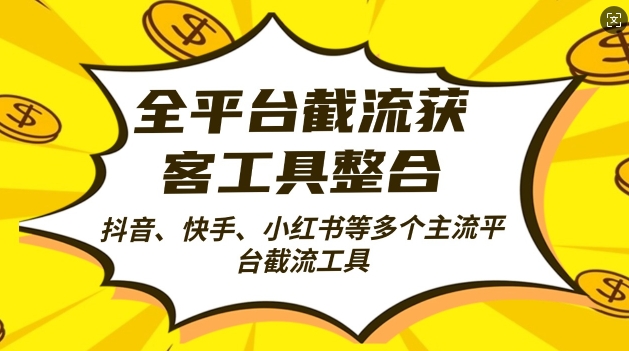 全平台截流获客工县整合全自动引流，日引2000+精准客户【揭秘】-百盛轻创
