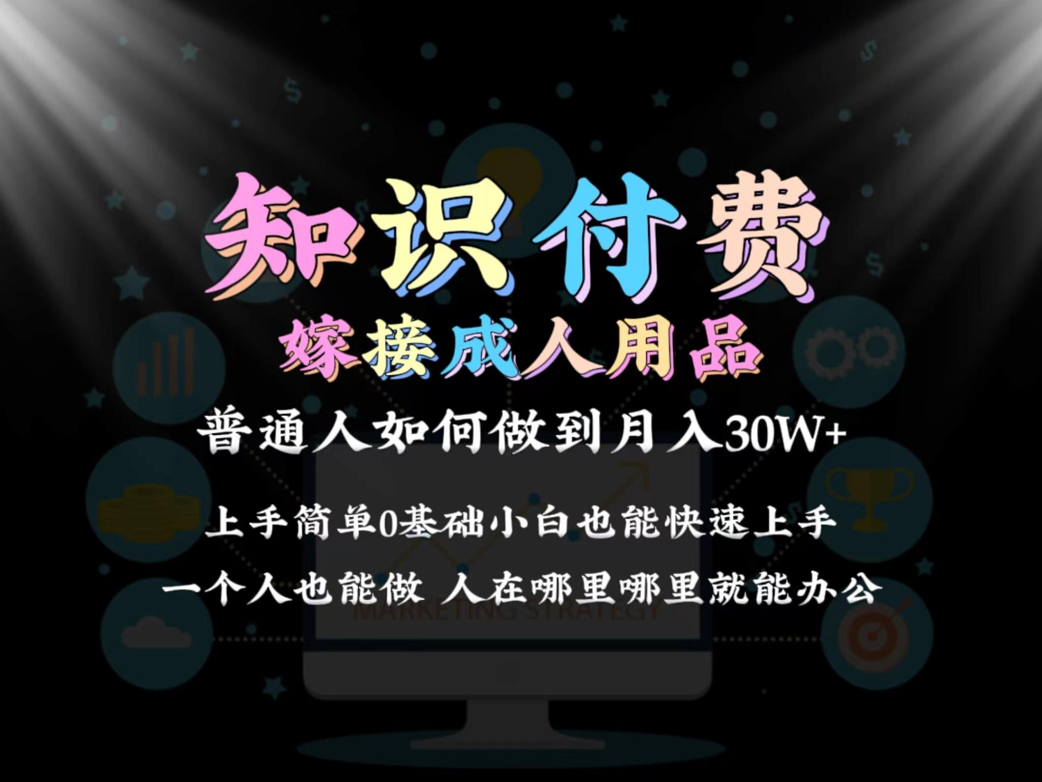 2024普通人做知识付费结合成人用品如何实现单月变现30w 保姆教学1.0-百盛轻创