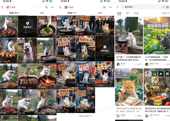 最近很火的爆款猫咪做饭视频拆解，小白一周涨粉2万，单条10万+播放(附保姆级教程)-百盛轻创