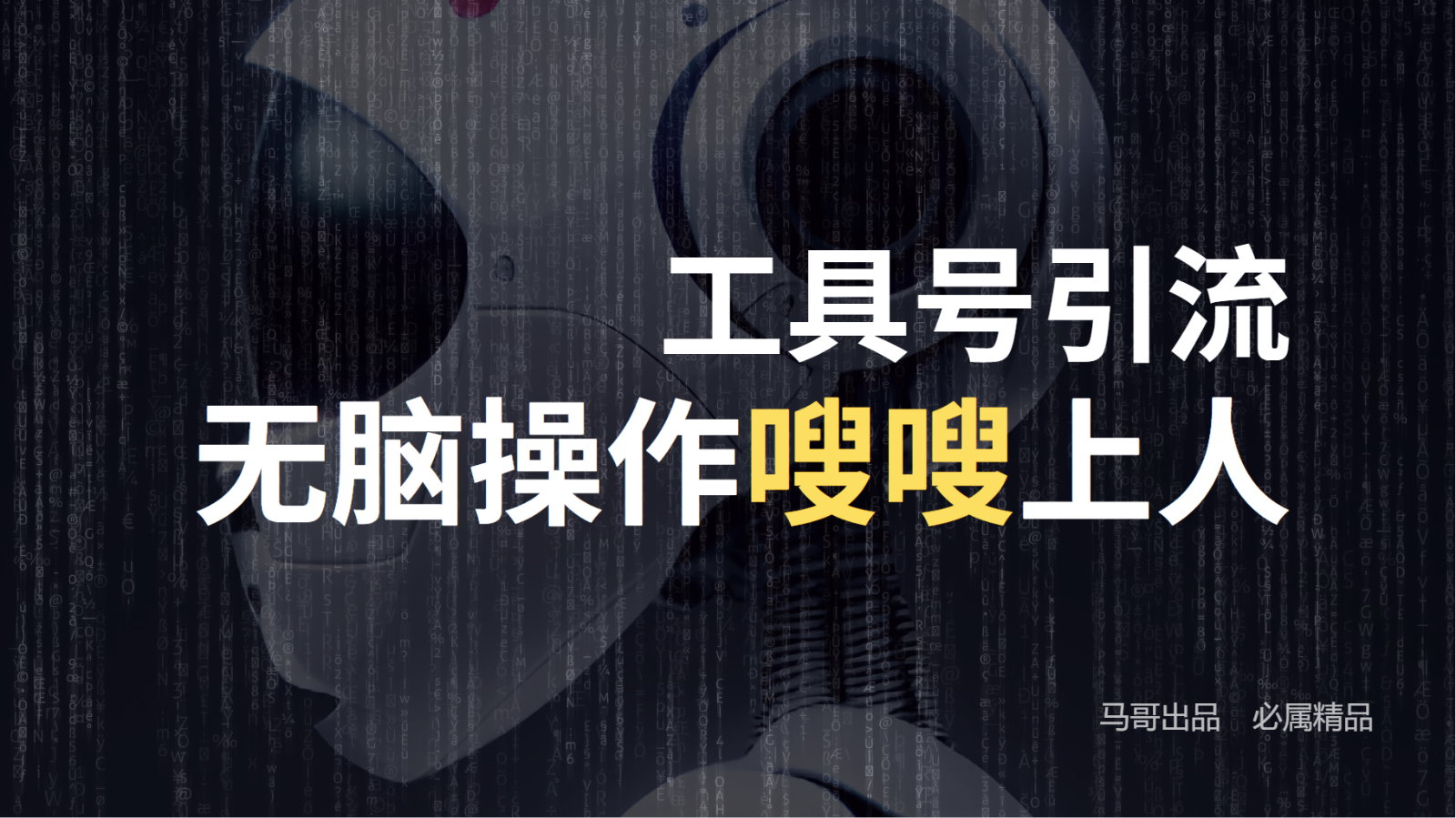 工具号高效引流法，嗖嗖上人，日引1000+，直接搬运，无脑操作-百盛轻创