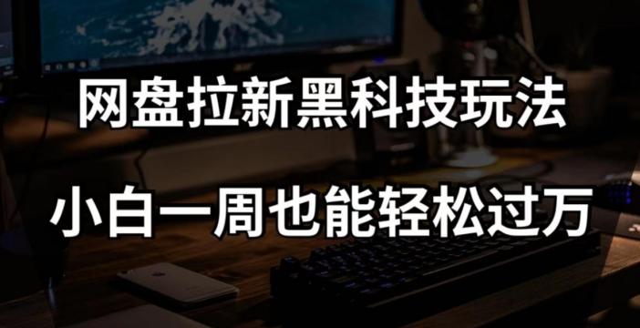 网盘拉新黑科技玩法,小白一周也能轻松过万【全套视频教程+黑科技】【揭秘】
