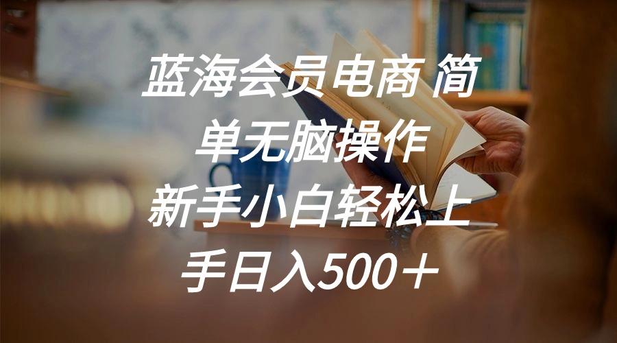 蓝海会员电商 简单无脑操作 新手小白轻松上手日入500＋-百盛轻创