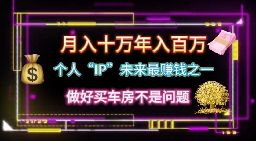 个人“ip”月入10w，年入100w-百盛轻创