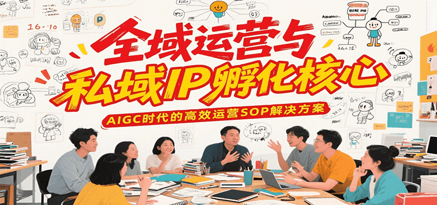 全域运营与私域IP孵化核心，AIGC时代的高效运营SOP解决方案-百盛轻创