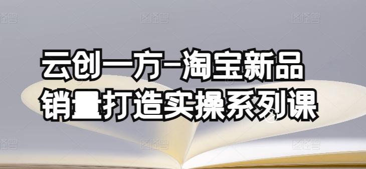 云创一方-淘宝新品销量打造实操系列课，基础销量打造(4课程)+补单渠道分析(4课程)-百盛轻创
