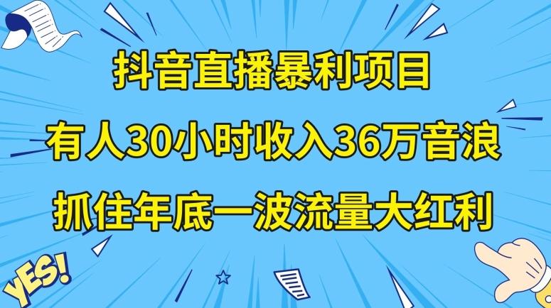 抖音直播暴利项目，有人30小时收入36万音浪，公司宣传片年会视频制作，抓住年底一波流量大红利【揭秘】-百盛轻创