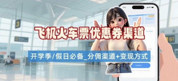 学生党必看！机票火车票优惠券申请渠道 + 项目打法，开学季节日速存-百盛轻创