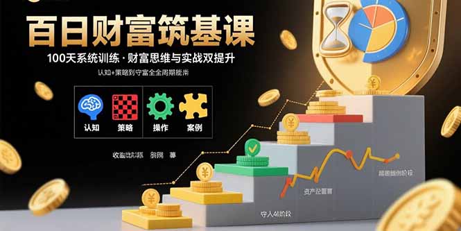 百日财富筑基课：认知+策略+实操+案例拆解  实现从创富到守富全周期能力-小艾项目网