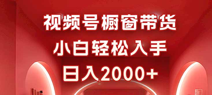 视频号橱窗带货，小白轻松入手，日入2000+-小艾项目网