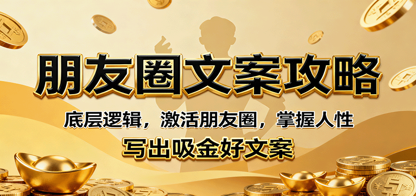 朋友圈文案攻略：底层逻辑，激活朋友圈，掌握人性，写出吸金好文案-百盛轻创