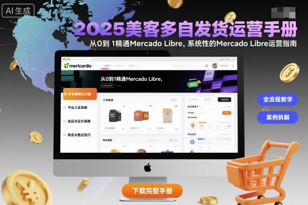 2025美客多自发货运营手册：从0到1精通Mercado Libre，系统性的Mercado Libre运营指南-百盛轻创