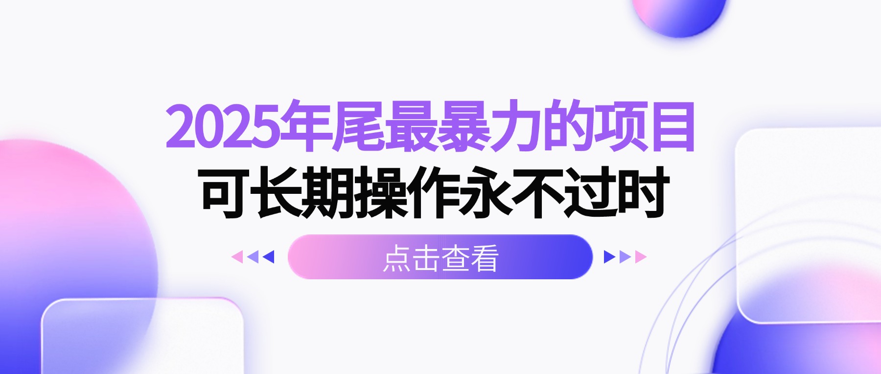 2025年尾最暴力的项目可长期操作永不过时-百盛轻创