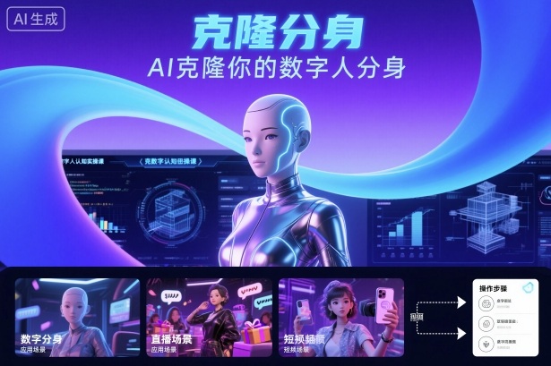 AI数字人认知实操课，克隆你的数字人分身-小艾项目网