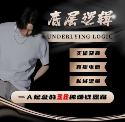 一个人起盘的底层逻辑，私域流量-直播电商-实体获客，一人起盘的36种賺钱思路-小艾项目网