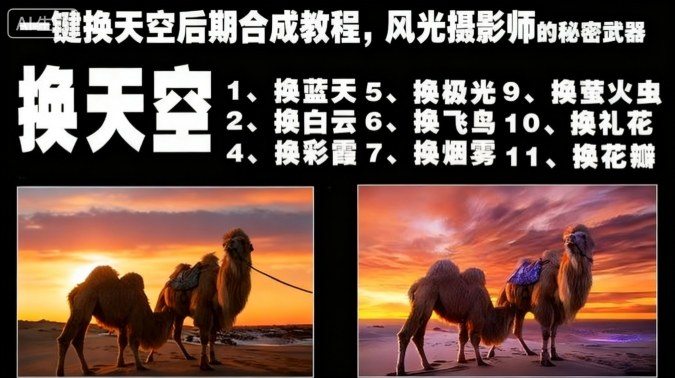 一键换天空后期合成教程，风光摄影师的秘密武器-百盛轻创