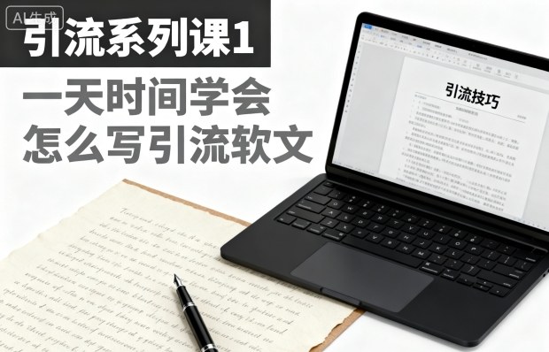 引流系列课1，一天时间学会怎么写引流软文-小艾项目网