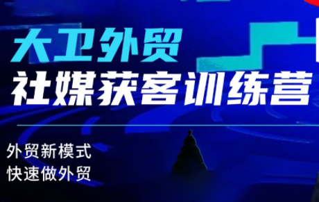 大卫老师·外贸社媒获客独家训练营(更新)-小艾项目网