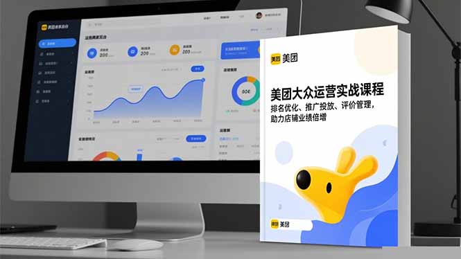 美团大众运营实战课程，排名优化、推广投放、评价管理，助力店铺业绩倍增-小艾项目网