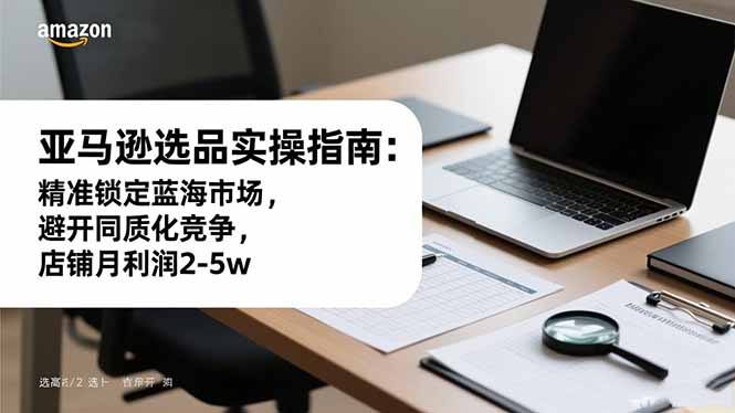 亚马逊选品实操指南：精准锁定蓝海市场，避开同质化竞争，店铺月利润2-5w-百盛轻创