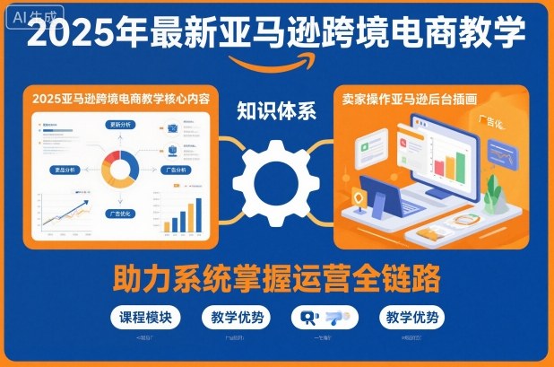 2025年最新亚马逊跨境电商教学，助力卖家系统掌握亚马逊运营全链路知识-百盛轻创