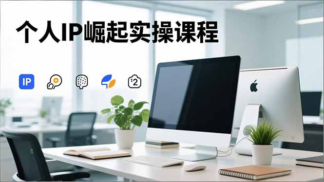 个人IP崛起实操课程，IP思维塑造+赛道精准调研+账号高变现搭建+内容创作-小艾项目网