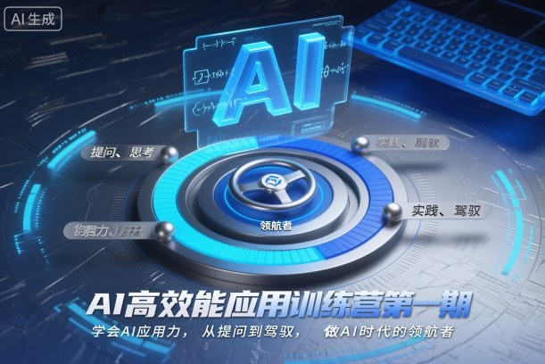AI高效能应用训练营第一期，学会AI应用力，从提问到驾驭，做AI时代的领航者-百盛轻创