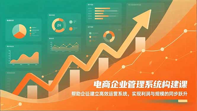 电商企业管理系统构建课：帮助企业建立高效运营系统，实现利润与规模的同步跃升-百盛轻创