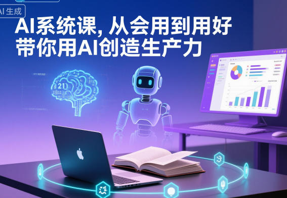 AI系统课，从会用到用好，带你用AI创造生产力-百盛轻创