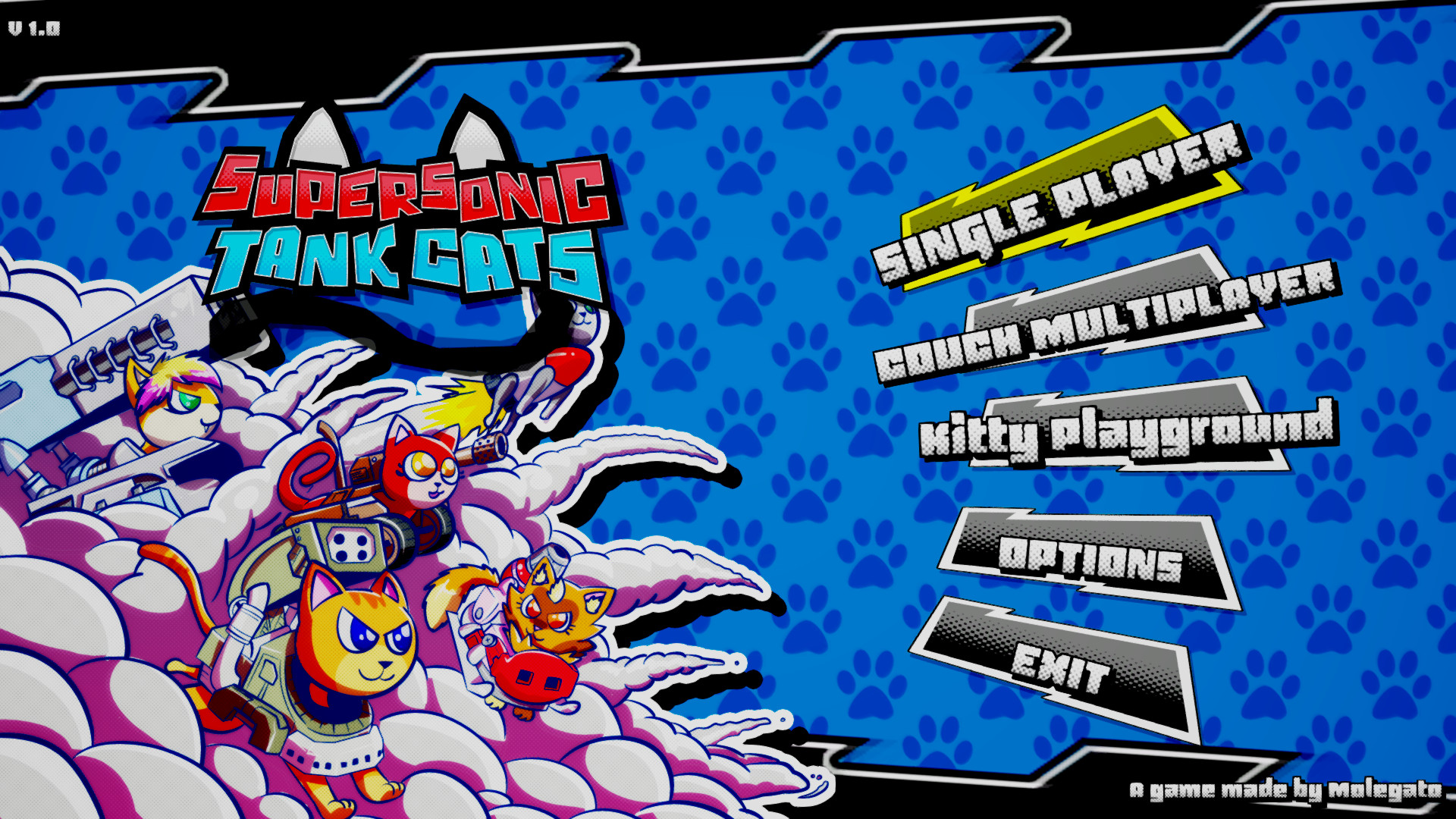 《超音速坦克猫 Supersonic Tank Cats》Switch英文版NSP下载-百盛轻创