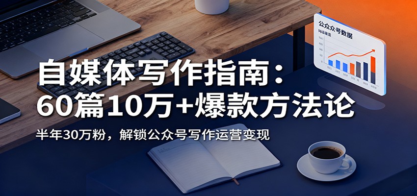 自媒体写作指南：60篇10万+爆款方法论，半年30万粉，解锁公众号写作运营变现-百盛轻创