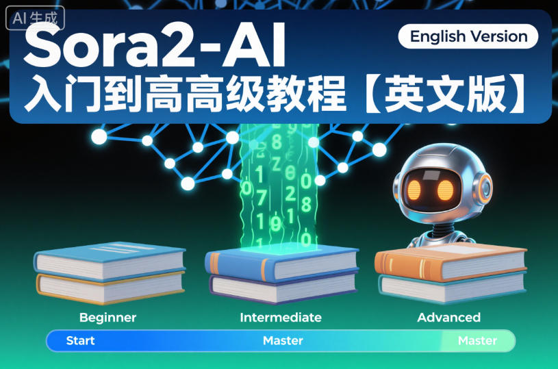 Sora2-AI入门到高级教程【英文版】-百盛轻创