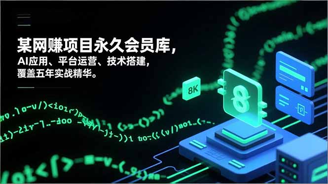 网赚项目永久会员库，AI应用、平台运营、技术搭建，覆盖五年实战精华-百盛轻创