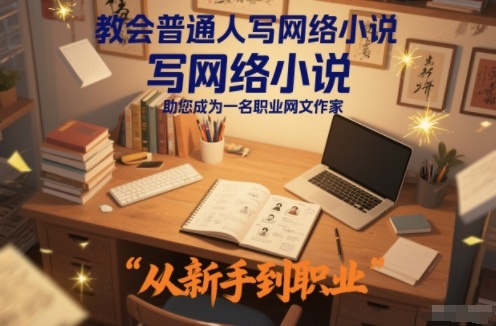 教会普通人写网络小说，助您成为一名职业网文作家-百盛轻创