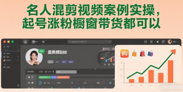 名人混剪视频案例实操，起号涨粉橱窗带货都可以-小艾项目网