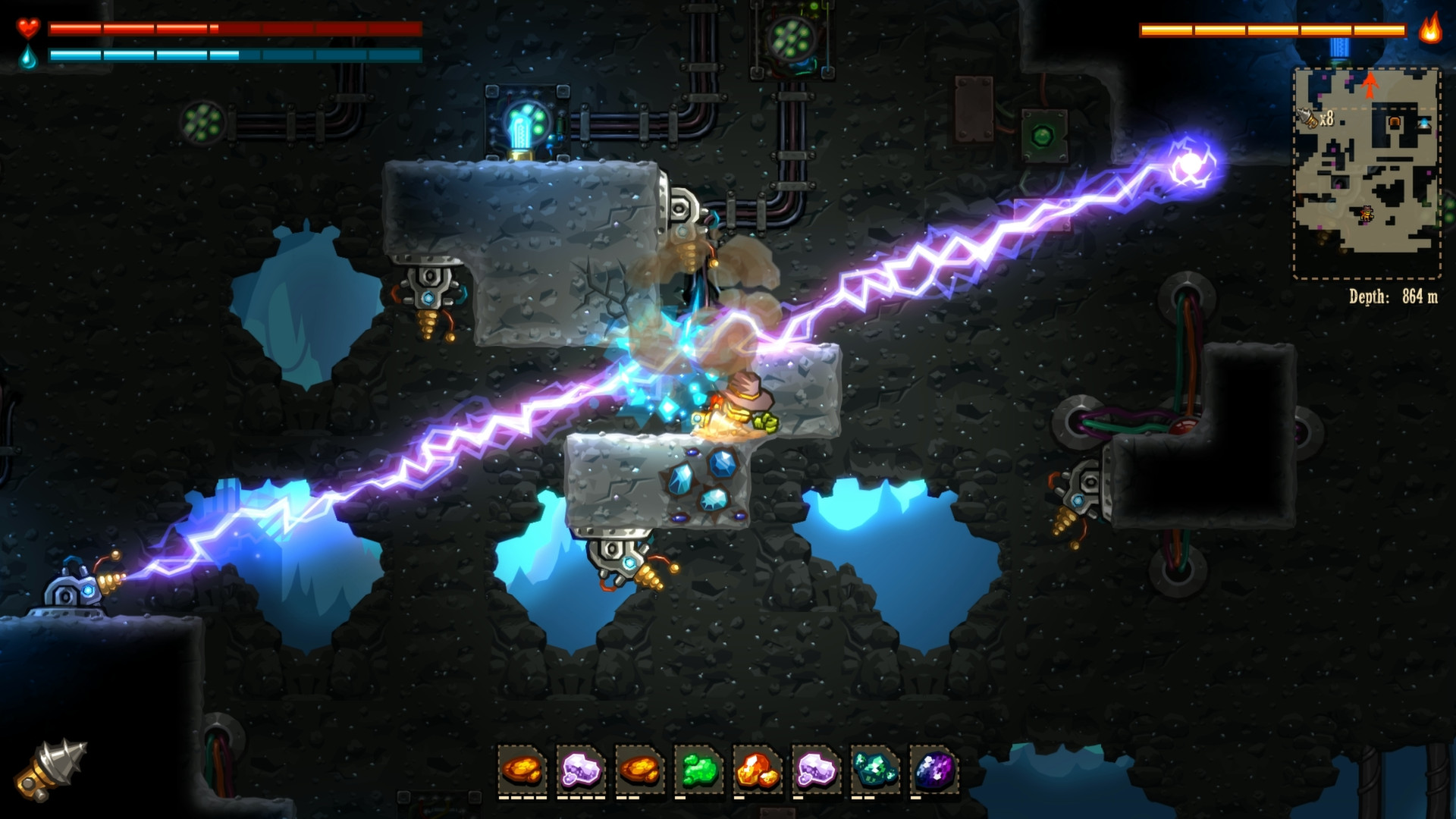 《蒸汽世界：挖掘 SteamWorld Dig》Switch英文版NSP下载 – 含1.12.0补丁-百盛轻创