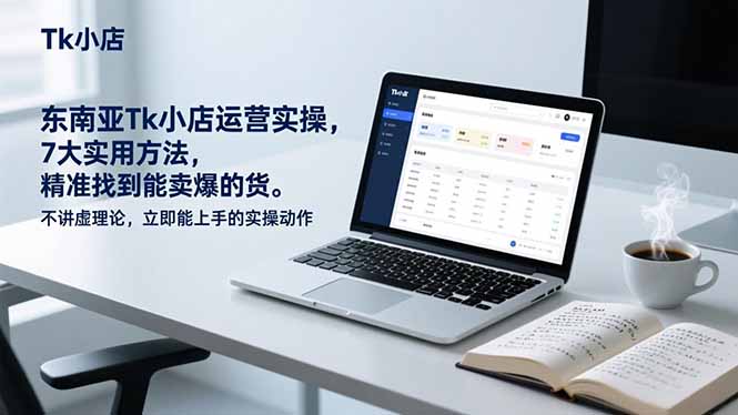 东南亚Tk小店运营实操，7大实用方法，精准找到能卖爆的货。不讲虚理论，立即能上手的实操动作-百盛轻创