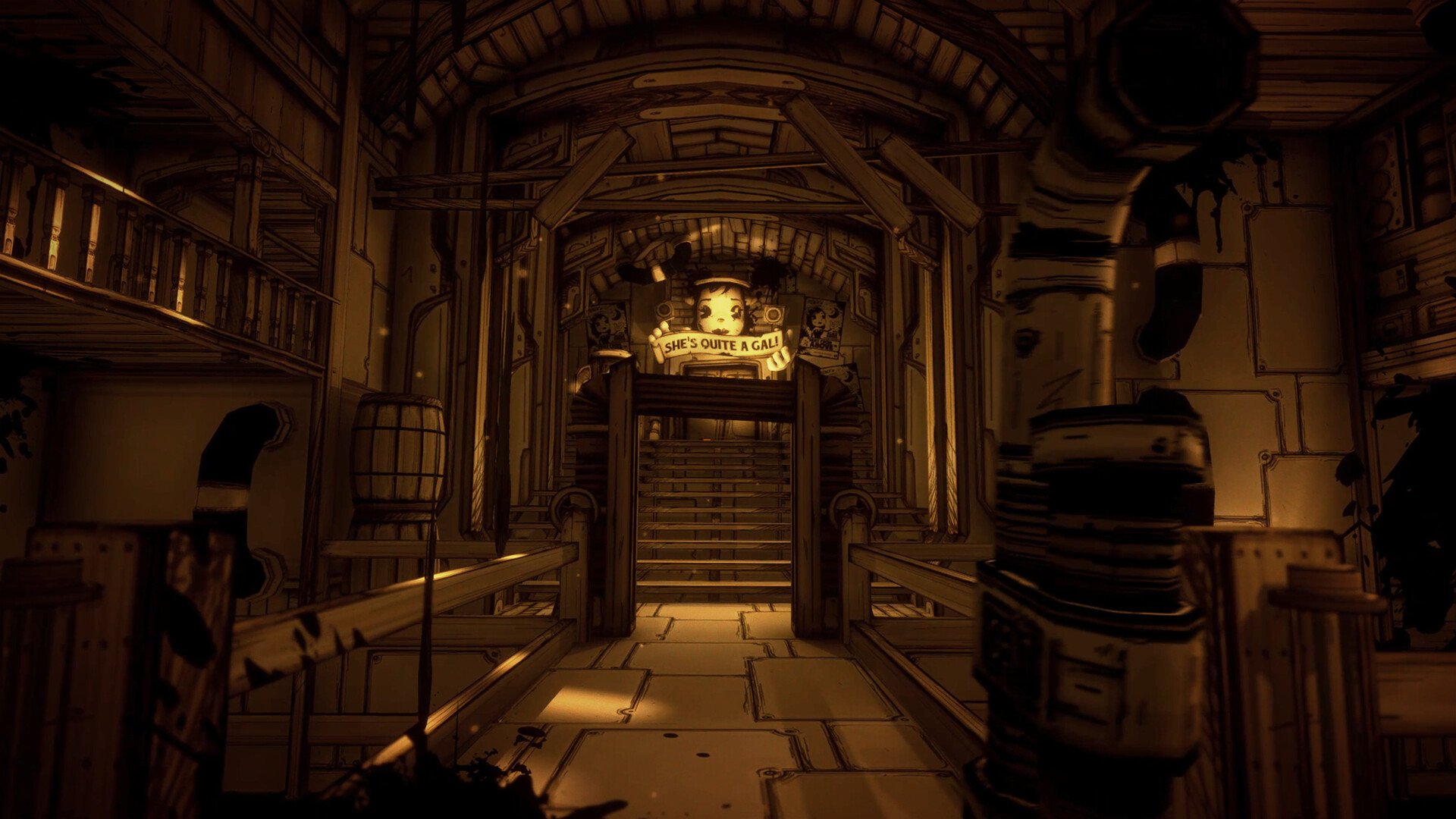 《班迪与墨水机器 Bendy and the Ink Machine》Switch美版中文NSZ下载 – 含2.0.2a补丁-百盛轻创