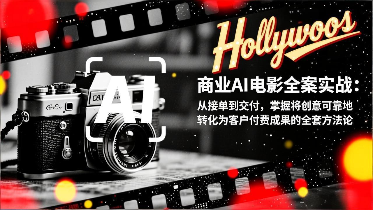 商业AI电影全案实战：从接单到交付，掌握将创意可靠地转化为客户付费成果的全套方法论-百盛轻创