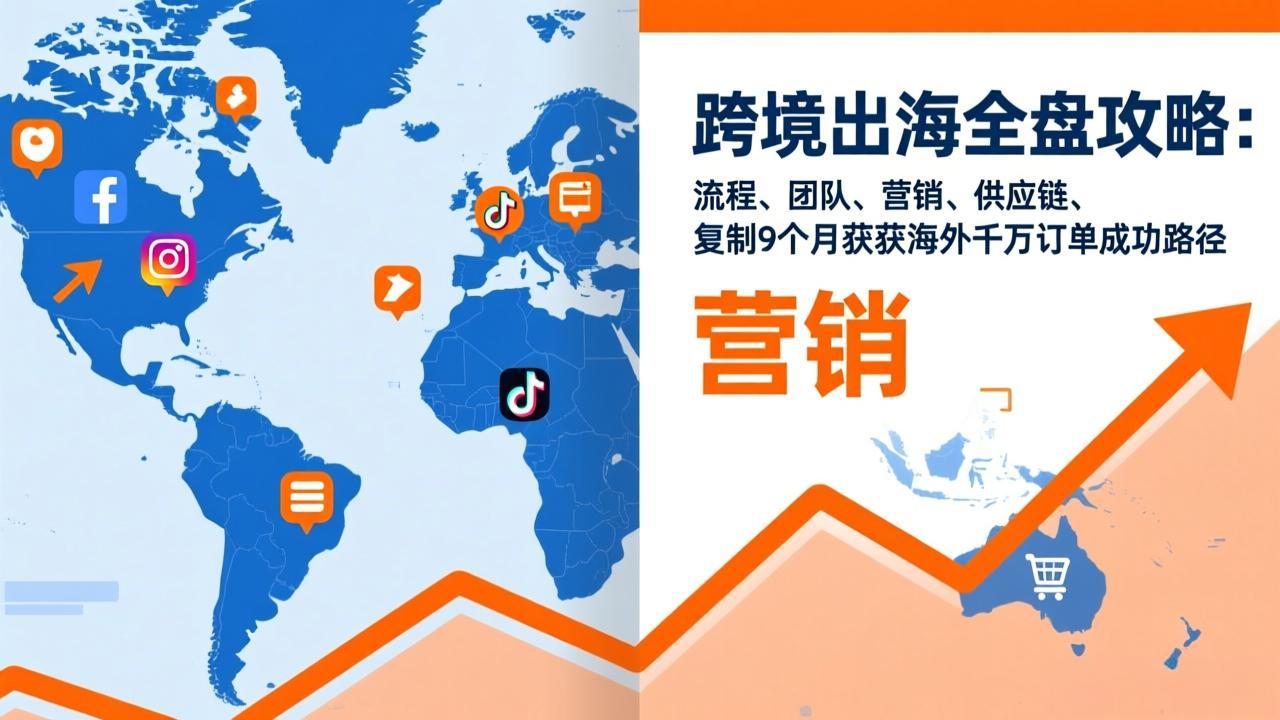 跨境出海全盘攻略：流程，团队，营销，供应链，复制9个月斩获海外千万订单成功路径-百盛轻创