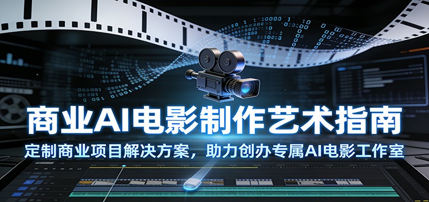 商业AI电影制作艺术指南：定制商业项目解决方案，助力创办专属AI电影工作室-小艾项目网