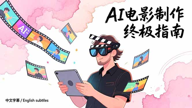 AI电影制作终极指南：从创意到成片，系统掌握智能影视全流程实战课(中英字幕-百盛轻创