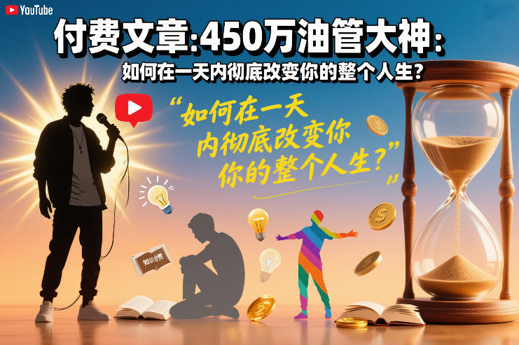 付费文章：450万油管大神：如何在一天内彻底改变你的整个人生？-小艾项目网