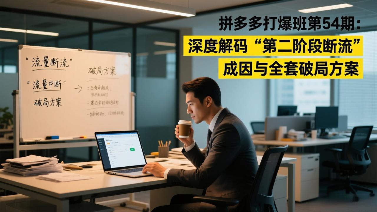 拼多多打爆班第54期：深度解码“第二阶段断流”成因与全套破局方案-小艾项目网