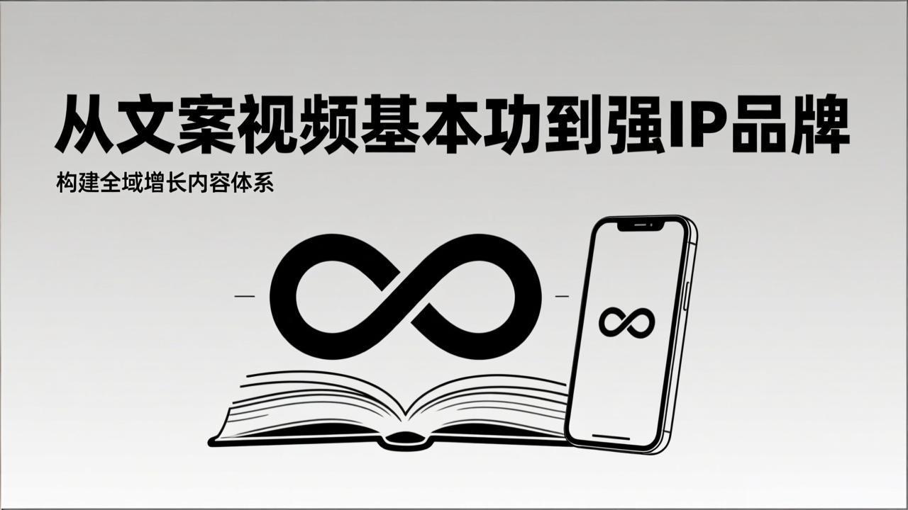 2026内容获客系统课：从文案视频基本功到强IP品牌，构建全域增长内容体系-百盛轻创