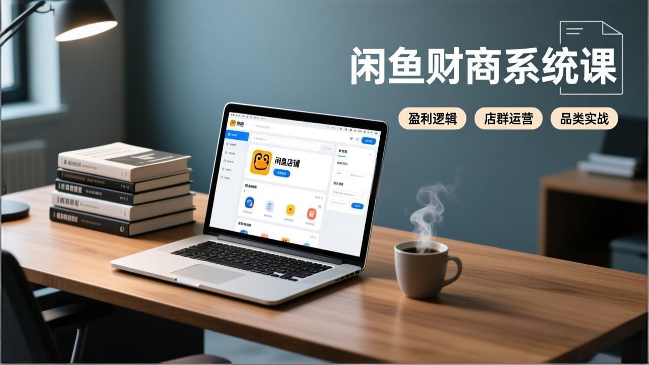 闲鱼财商系统课：从盈利逻辑、店群运营到品类实战，实现稳定月入过万-百盛轻创